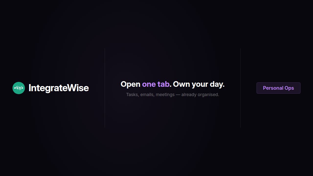 Personal Ops B — SpineWorkspace Banner